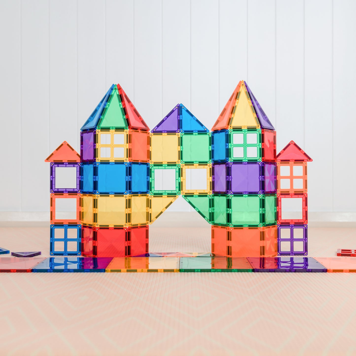 60 vnt. Connetix magnetinis konstruktorius - Rainbow Starter pack
