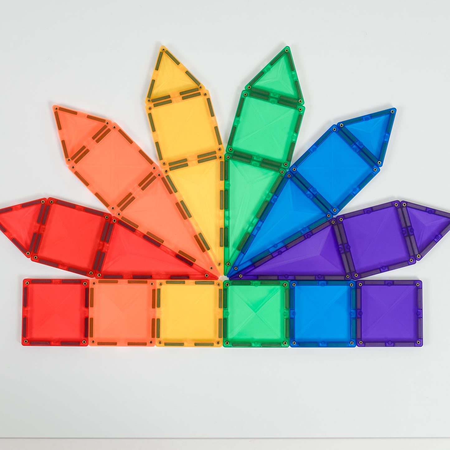 24 vnt. Connetix magnetinis konstruktorius - Rainbow Mini pack