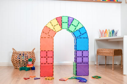 60 vnt. Connetix magnetinis konstruktorius - Rainbow Starter pack